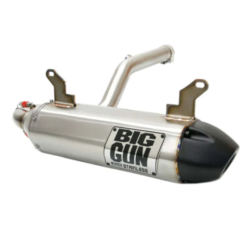 Can-Am Outlander L 450 Performance Exhaust - Big Gun - EXO Stainless Slip On - Black - `15-`16